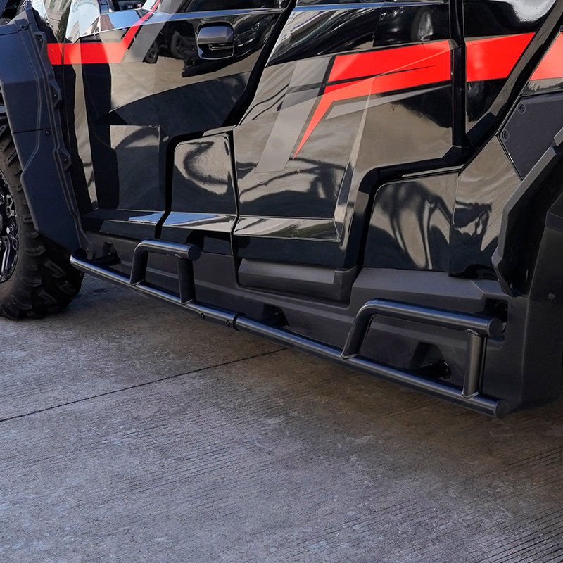 Yongjin ATV Accessories Black Iron Side Bumper Grab Bar UTV Bumper for Polaris General XP 4 1000 EPS -4 Doors