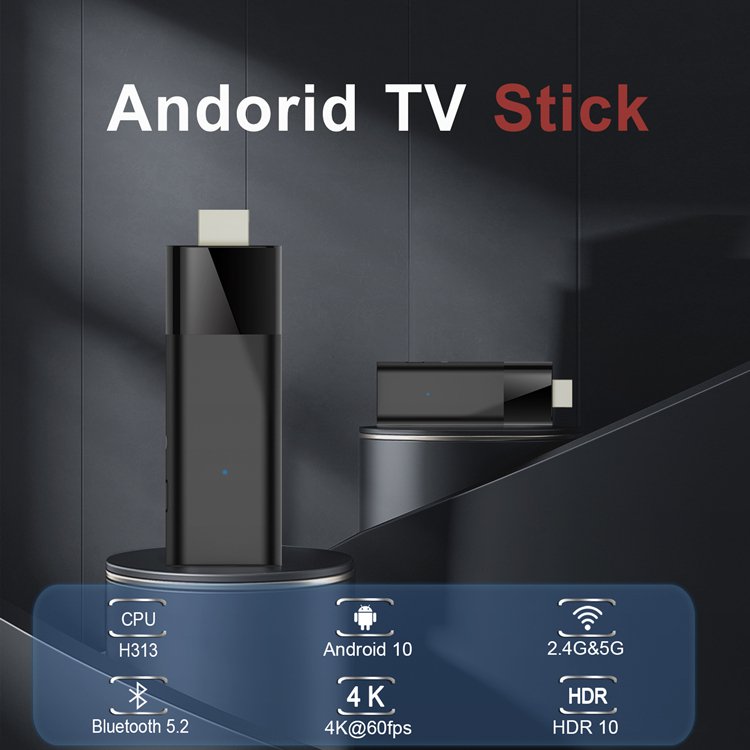 Hot Q6 ATV Stick H313 2GB 16GB Google Android 10 Stick Tv 4k Dongle Voice Remote Control Fire TV Stick Smart Tv Set-Top Box