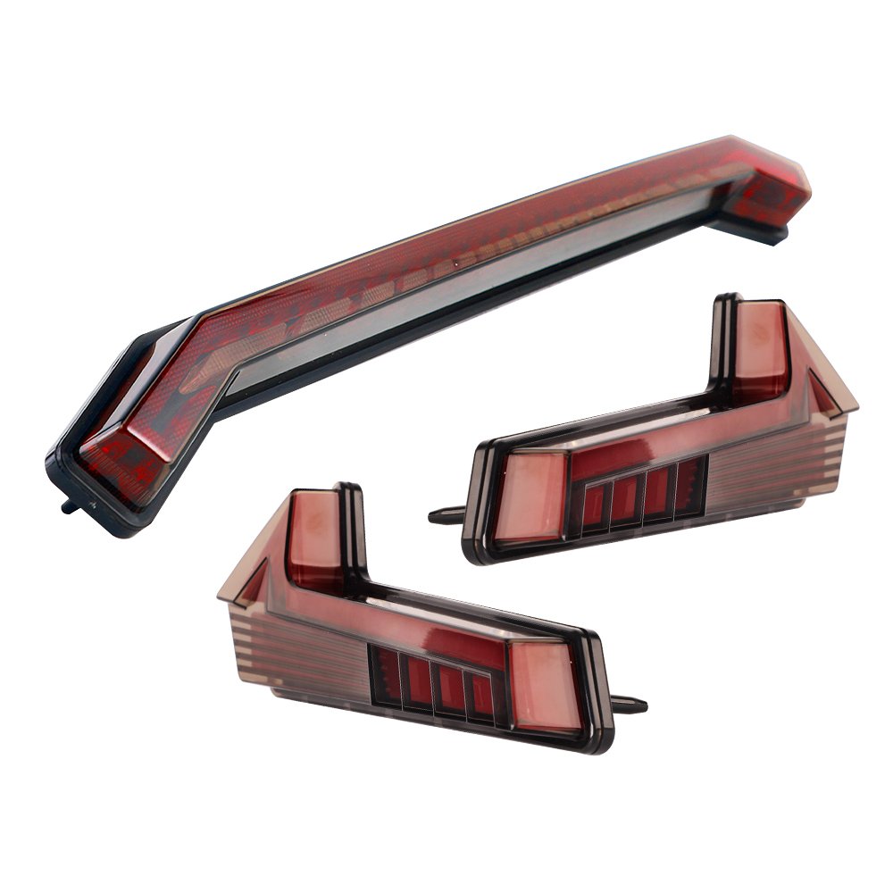 2024 Newest RED/Smoke UTV ATV Led Tail Light Rear Brake Lights for RZR 2017-2023 Sportsman 850 XP1000