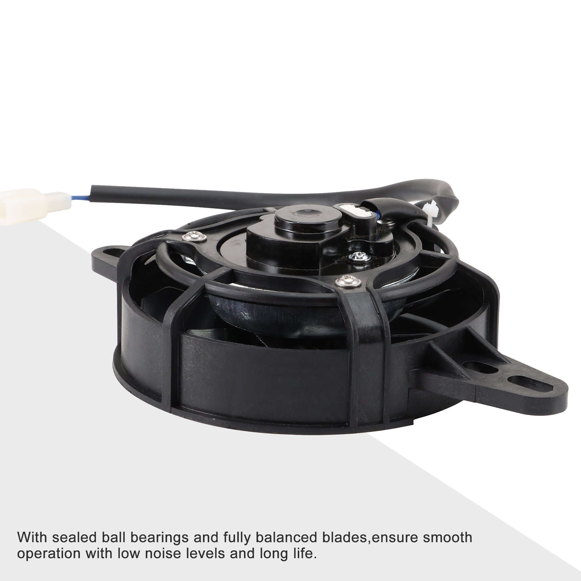 GOOFIT 12V DC Motorcycle Radiator Cooling Fan Fit for 150cc 200cc 250cc Water Cooled 4 Wheeler ATV Dirt Pit Bike CRF KLX 250