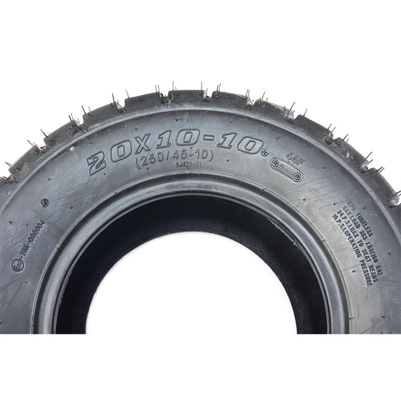 Karting Parts Beach Car Wholesale Round Tubeless Rubber ATV Tyre for 20*10-10 Small Atv Wheels Tires
