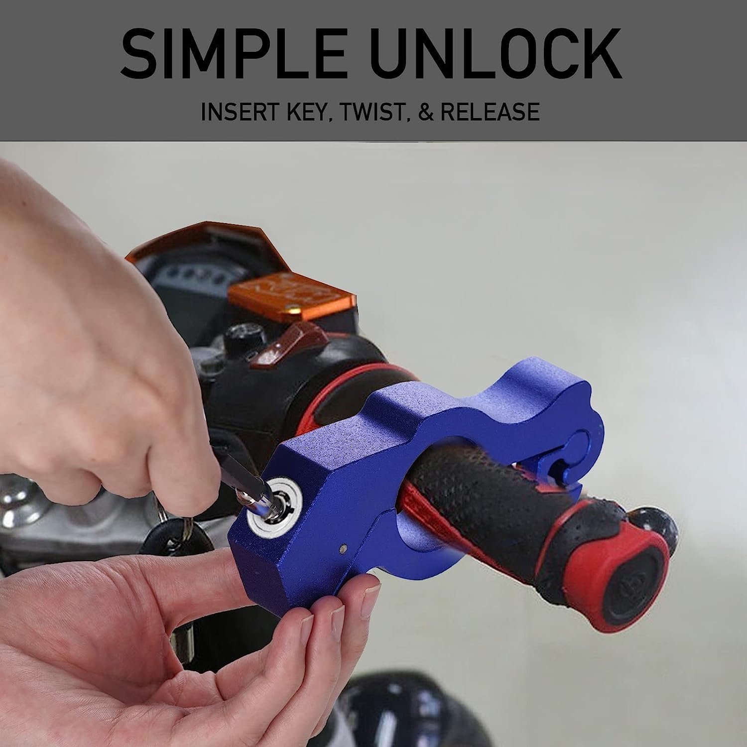 Motorcycle Locks Anti Theft - Motorcycle Keychain