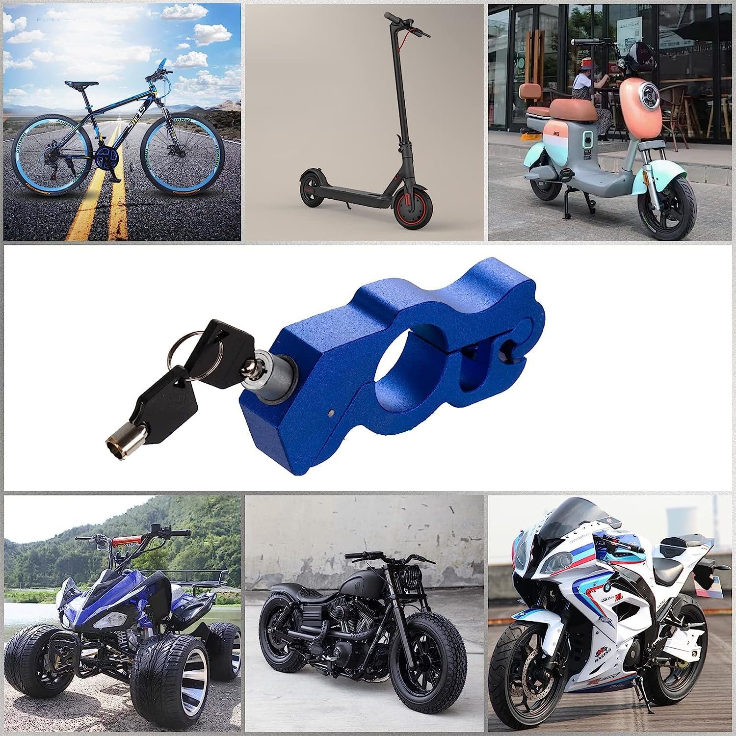 Motorcycle Locks Anti Theft - Motorcycle Keychain