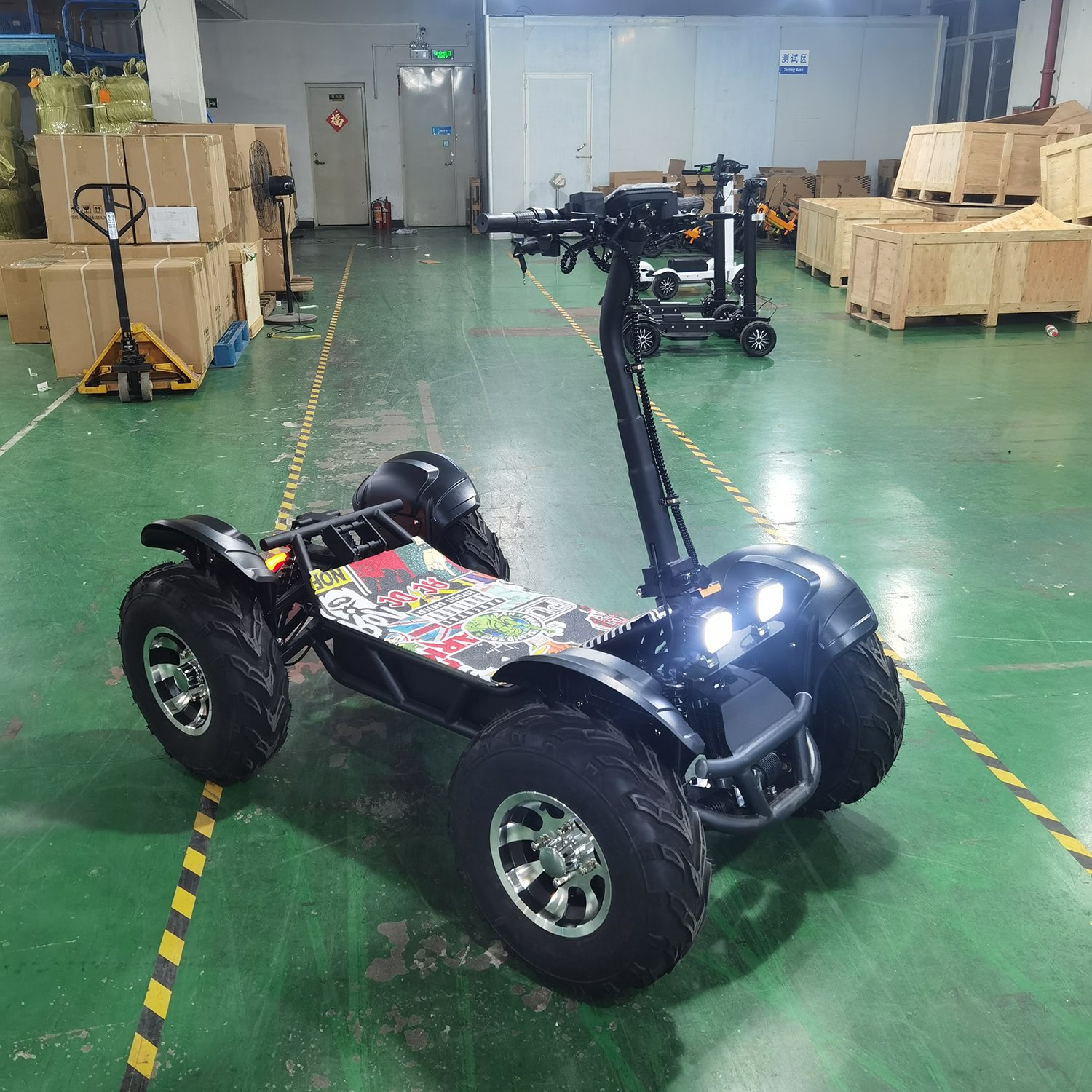 Cheap and Mini All Terrain Electric Scooter 4X4 Quad Off Road Tire and Wheel Electric ATV for Adult and Sale