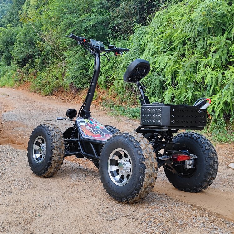 Cheap and Mini All Terrain Electric Scooter 4X4 Quad Off Road Tire and Wheel Electric ATV for Adult and Sale
