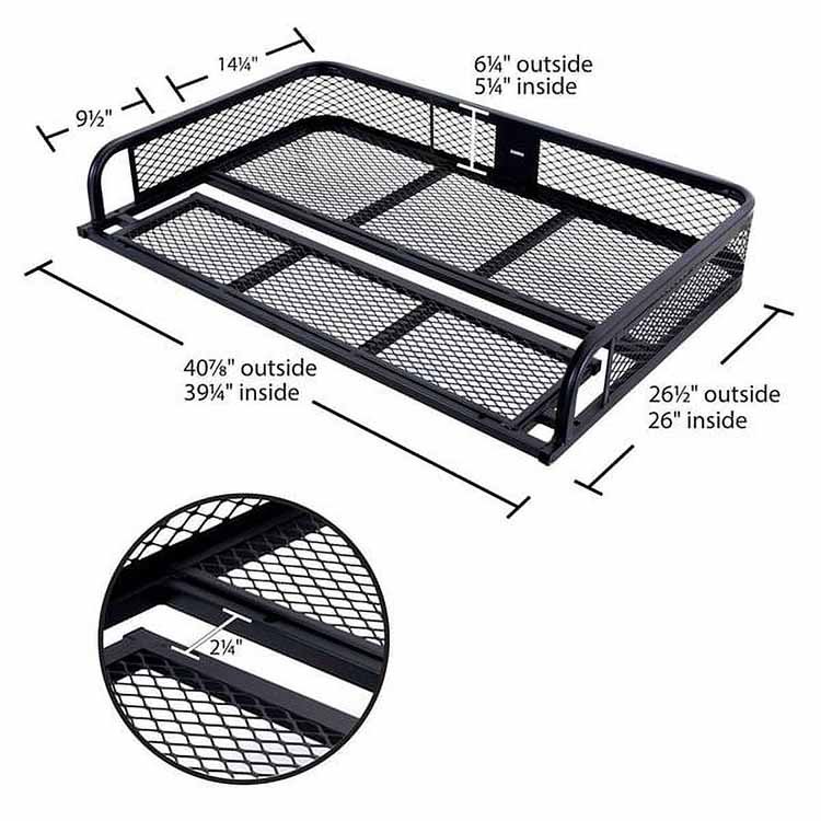 RCM Steel Front Utility Mesh Rack ATV Front Rear Rack Set ATV/UTV Cargo Basket