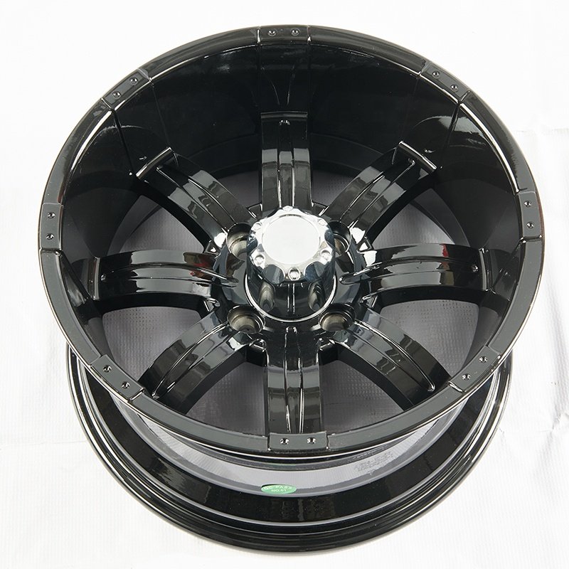 14 Inches Golf Cart Tire and Wheel Combo 23x10-14 All Terrain Tires 14"x7" Moto Machined Black Aluminum Wheel