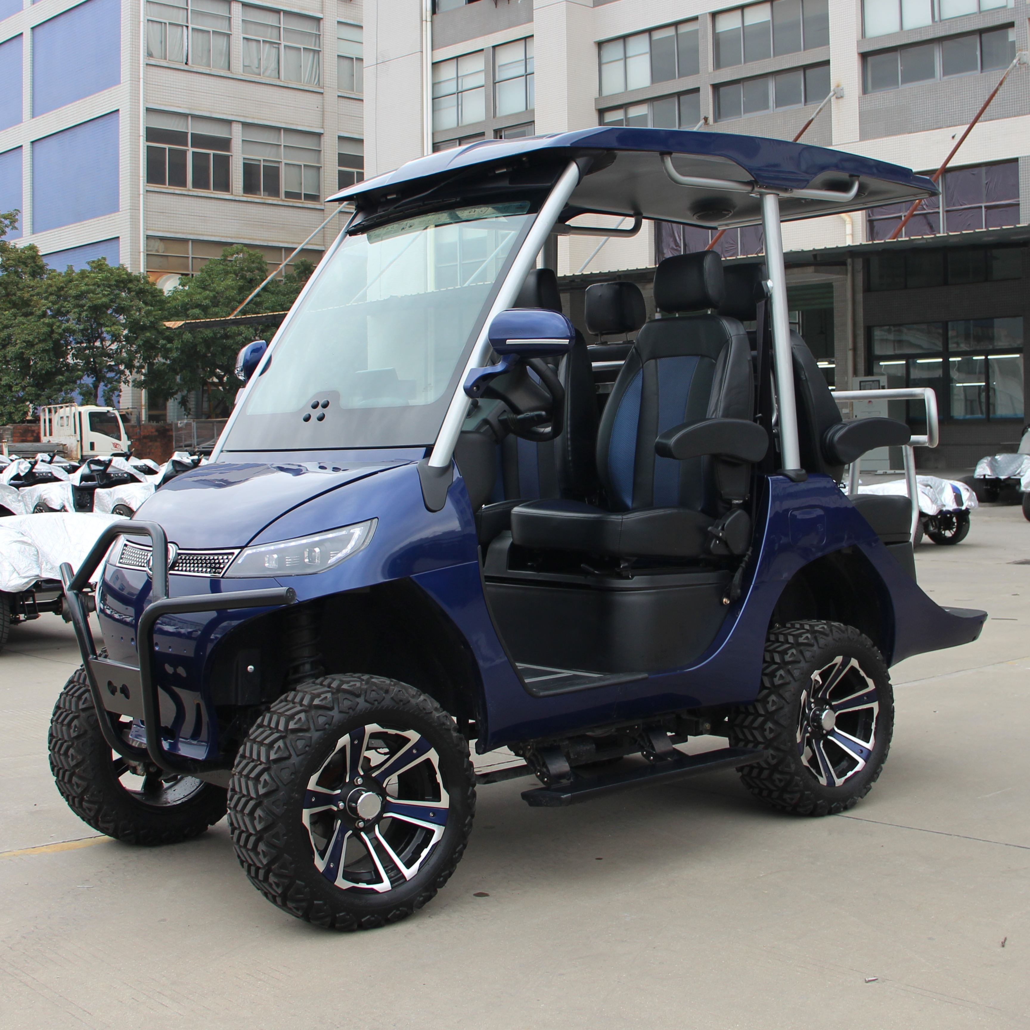 HDK New Energy Vehicle Buggy 4 Seater 48V Scooters Car Electric Golf Carts Sale ATV UTV Aluminium Frame Golf Trolley Accessories