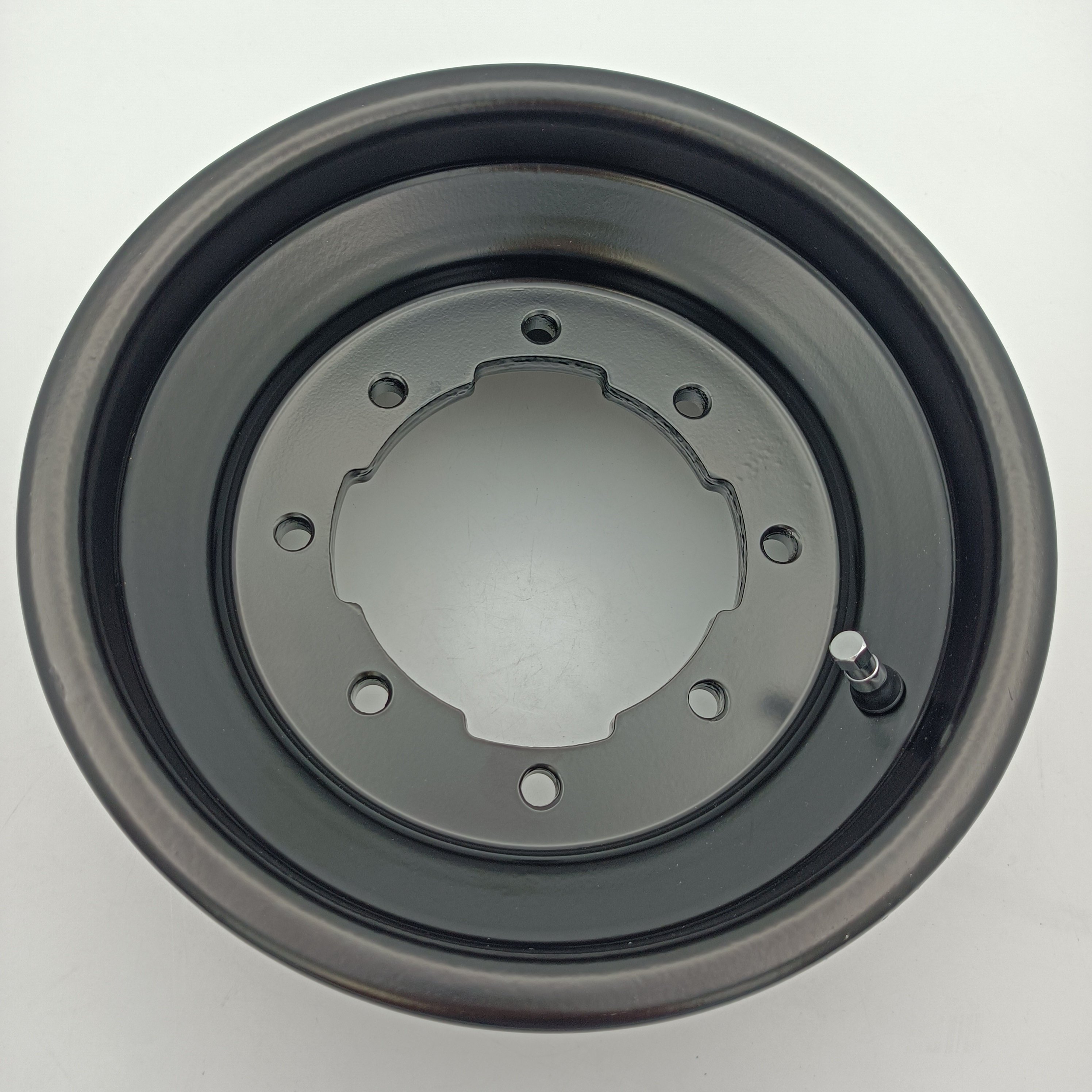 Quad Rims 10 Inch 3+2 Dual Bolt Pattern 4/144.8/156 Rolled Lip Black Atv Wheels for raptor Banshee Ltz 400