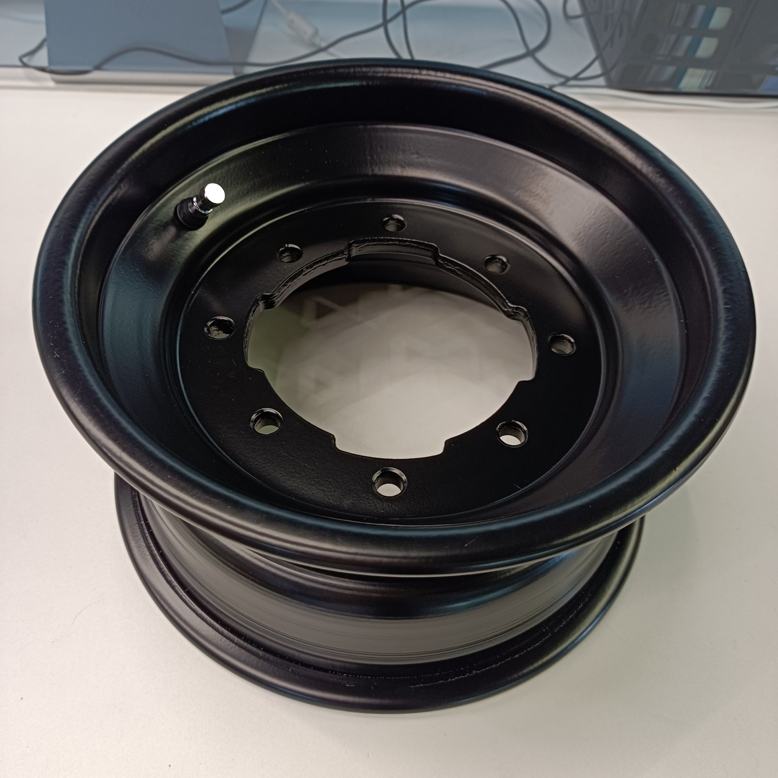 Quad Rims 10 Inch 3+2 Dual Bolt Pattern 4/144.8/156 Rolled Lip Black Atv Wheels for raptor Banshee Ltz 400