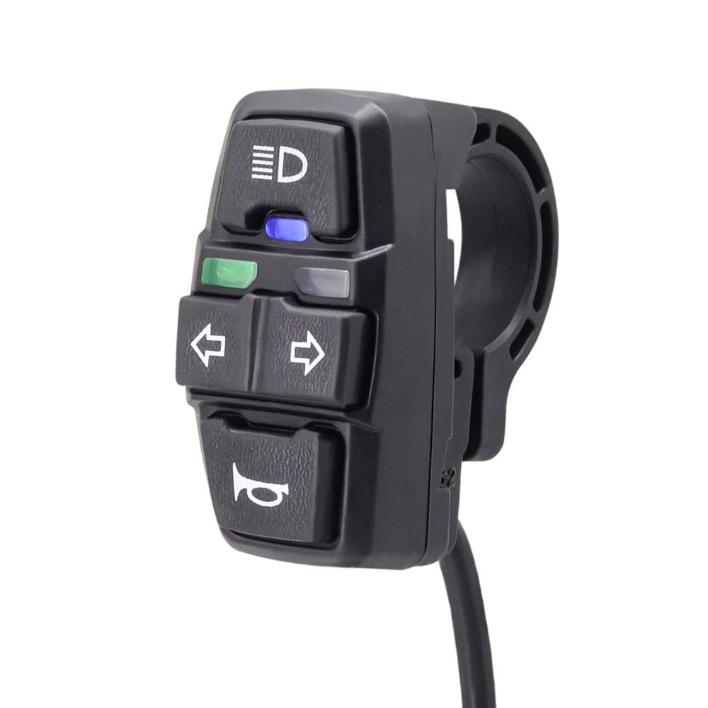 Electric Bicycle 12v-120v WuXing DK336 Switch Scooter Motorcycle Atv Horn Button Turn Signal Handlebar Controller Switch