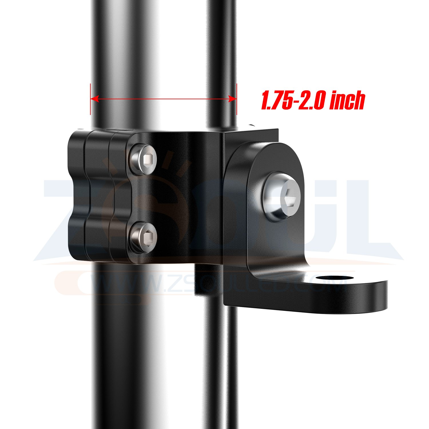 UTV Flag Mount Whip Light Mount Antenna Bracket for 1.75 to 2 Inch Roll Bar Compatible with All UTV Polaris RZR 900 1000 XP Pro
