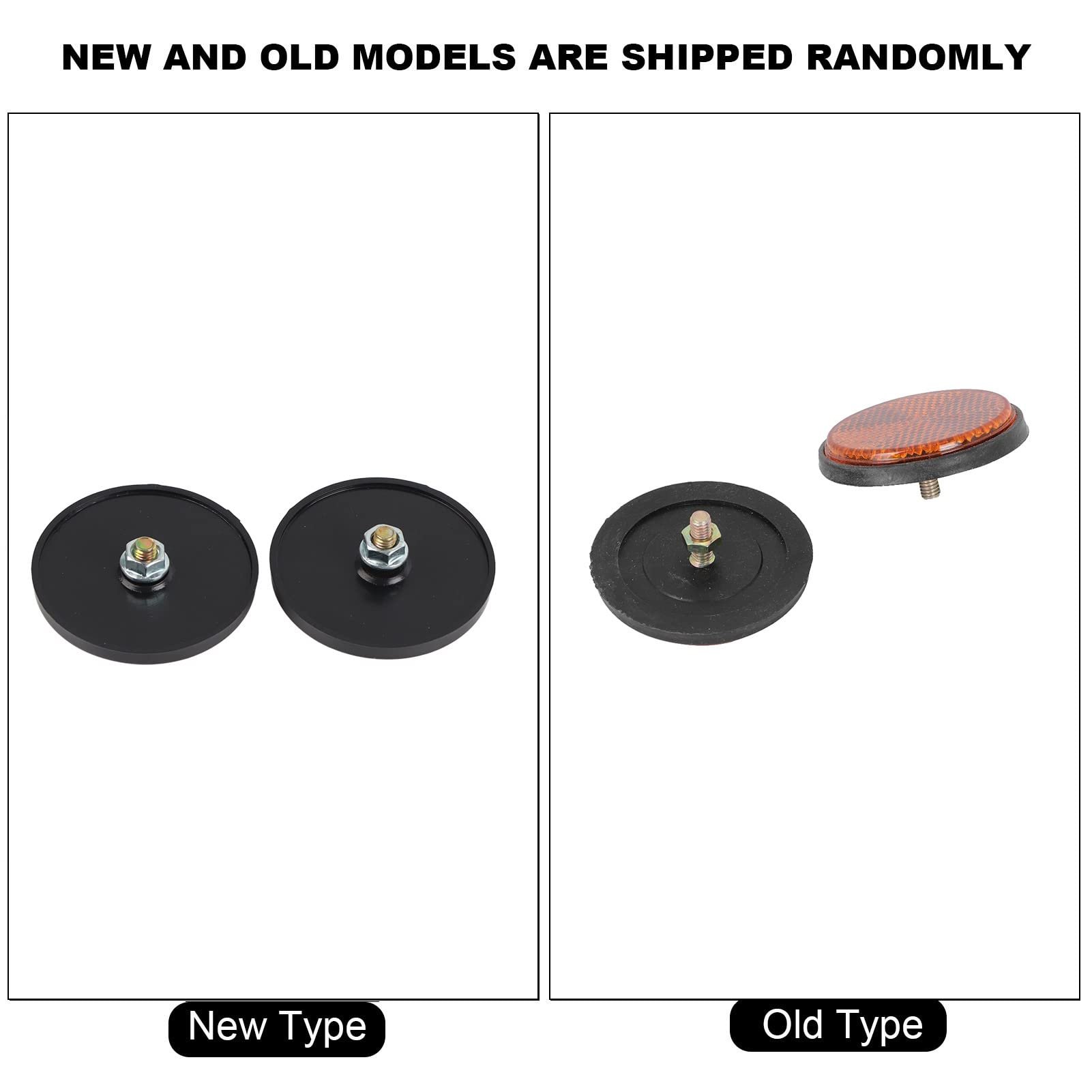 Orange Round Reflector Round Reflector Universal Motorcycle Bike Red Reflector