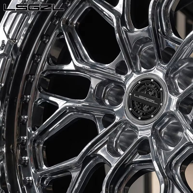 LSGZL Custom Beadlock Forged Wheel 18 20 22 24 26 Inch 5x114.3 5X120 6X139.7 Car Rim for ATV&UTV Mercedes corvette Land Rover