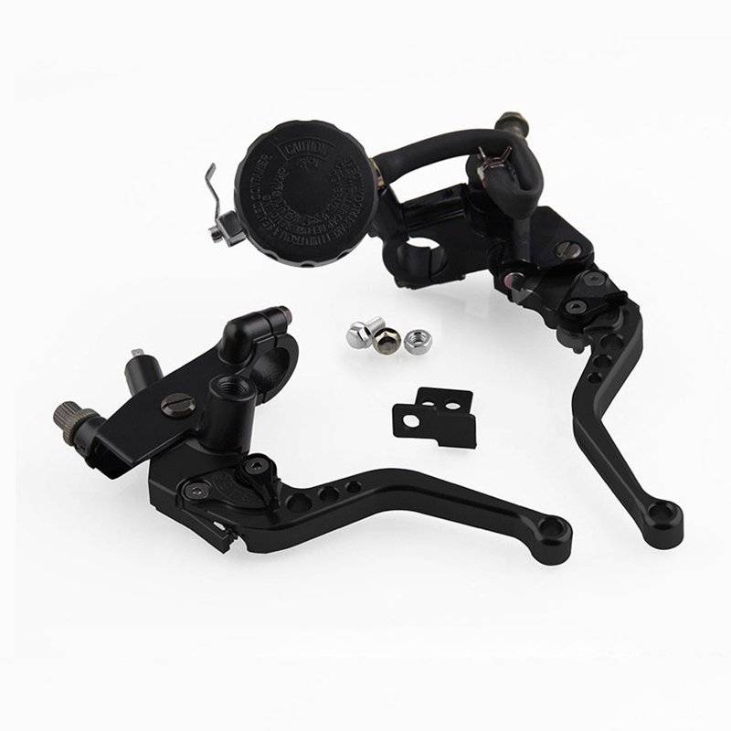 7/8" 22mm CNC Aluminum Motorcycle Brake Clutch Master Cylinder Lever Reservoir Universal Adjustable ATV for Yamaha Honda Suzuki