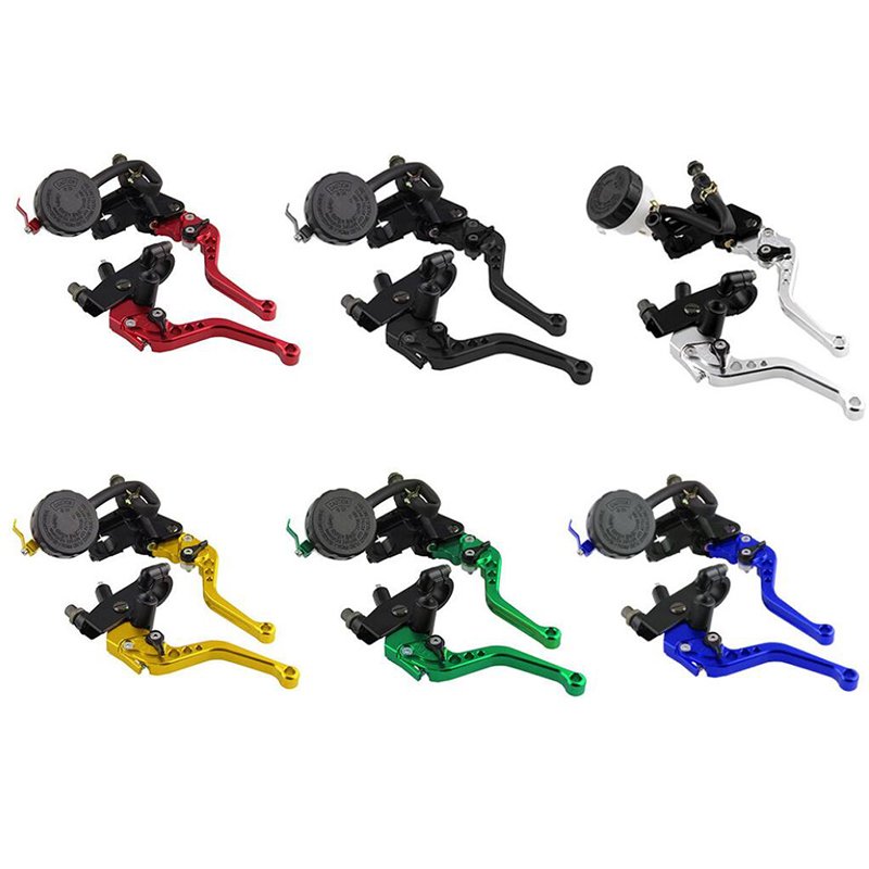 7/8" 22mm CNC Aluminum Motorcycle Brake Clutch Master Cylinder Lever Reservoir Universal Adjustable ATV for Yamaha Honda Suzuki