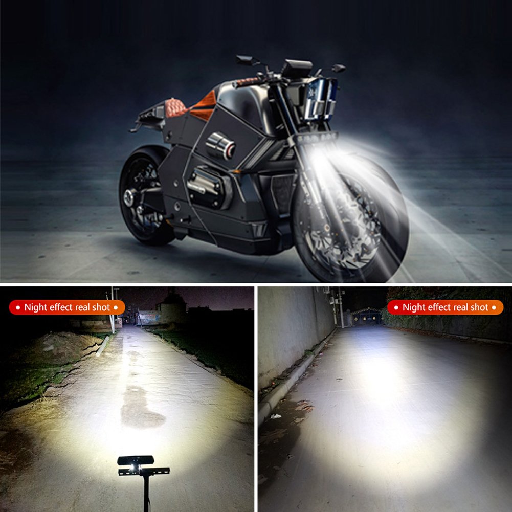 12V Motorcycle LED Driving Fog Light 6000K 6500K 1800LM LED Light Bar IP67 12W for Motorcycle ATV Truck 4X4 Trailer SUV