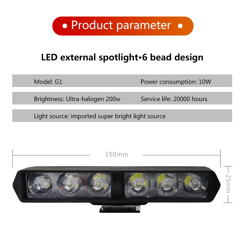 12V Motorcycle LED Driving Fog Light 6000K 6500K 1800LM LED Light Bar IP67 12W for Motorcycle ATV Truck 4X4 Trailer SUV