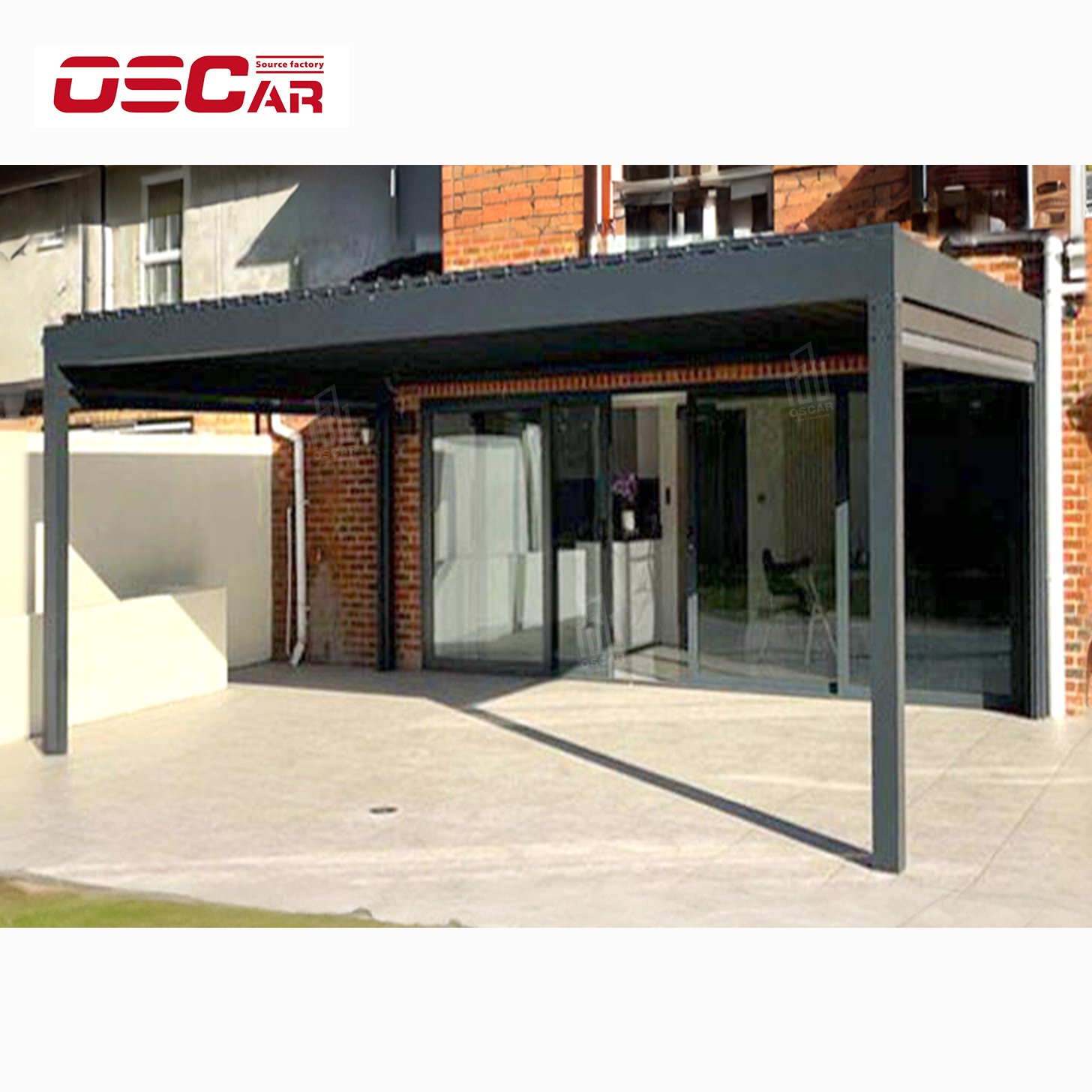 Customized Patio Covers Aluminum Alloy Pergola Gazebo Canopy For Garden Deck Backyard In Uk Usa