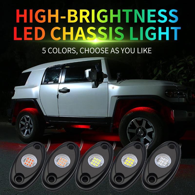 1PC Car Chassis Light for Trucks LED Rock Lights Universal With Auto Chassis Lamp for Pickup Off Road Jeep SUV ATV UTV Car