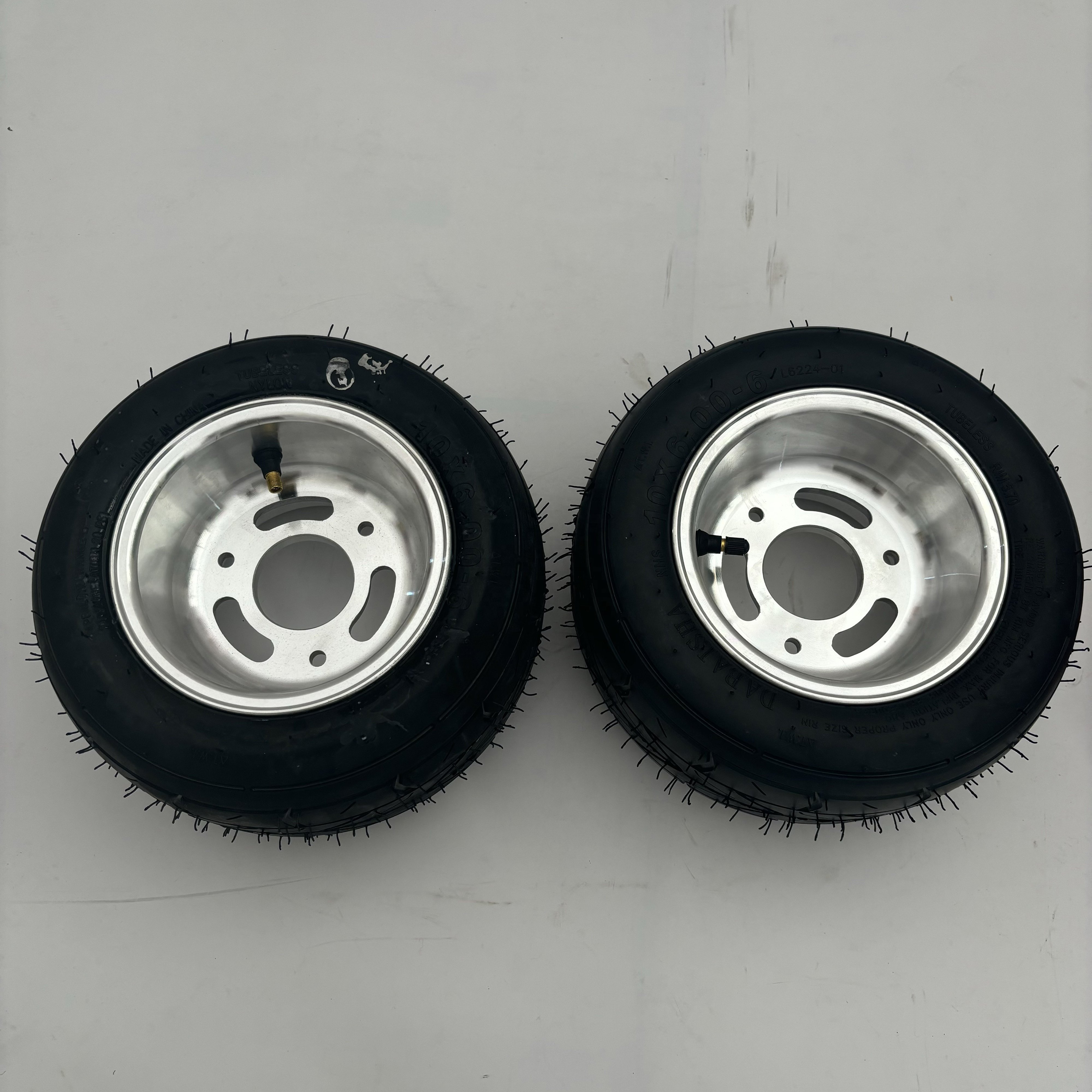Wholesale 10*6.00-6 City Road Widened Vacuum Tyres with 6 Inch Aluminum Alloy Rim Wheel for City Motorcycles Electric Scooter