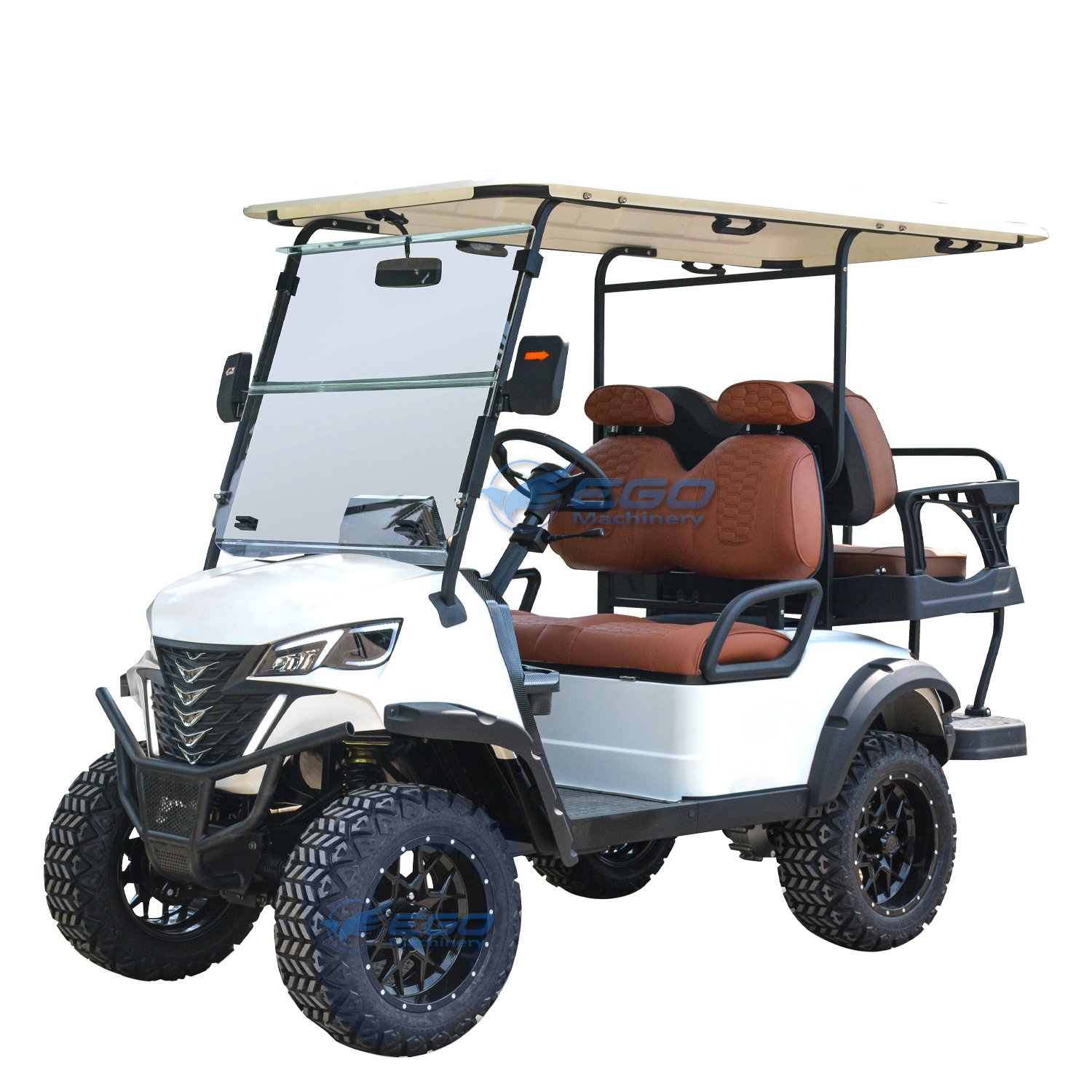 New Fast Shipping Wholesale Electric Golf Cart Customized Color 60V 72V 48V Golf Buggy Beach Go Kart 4 Seater Golf Cart