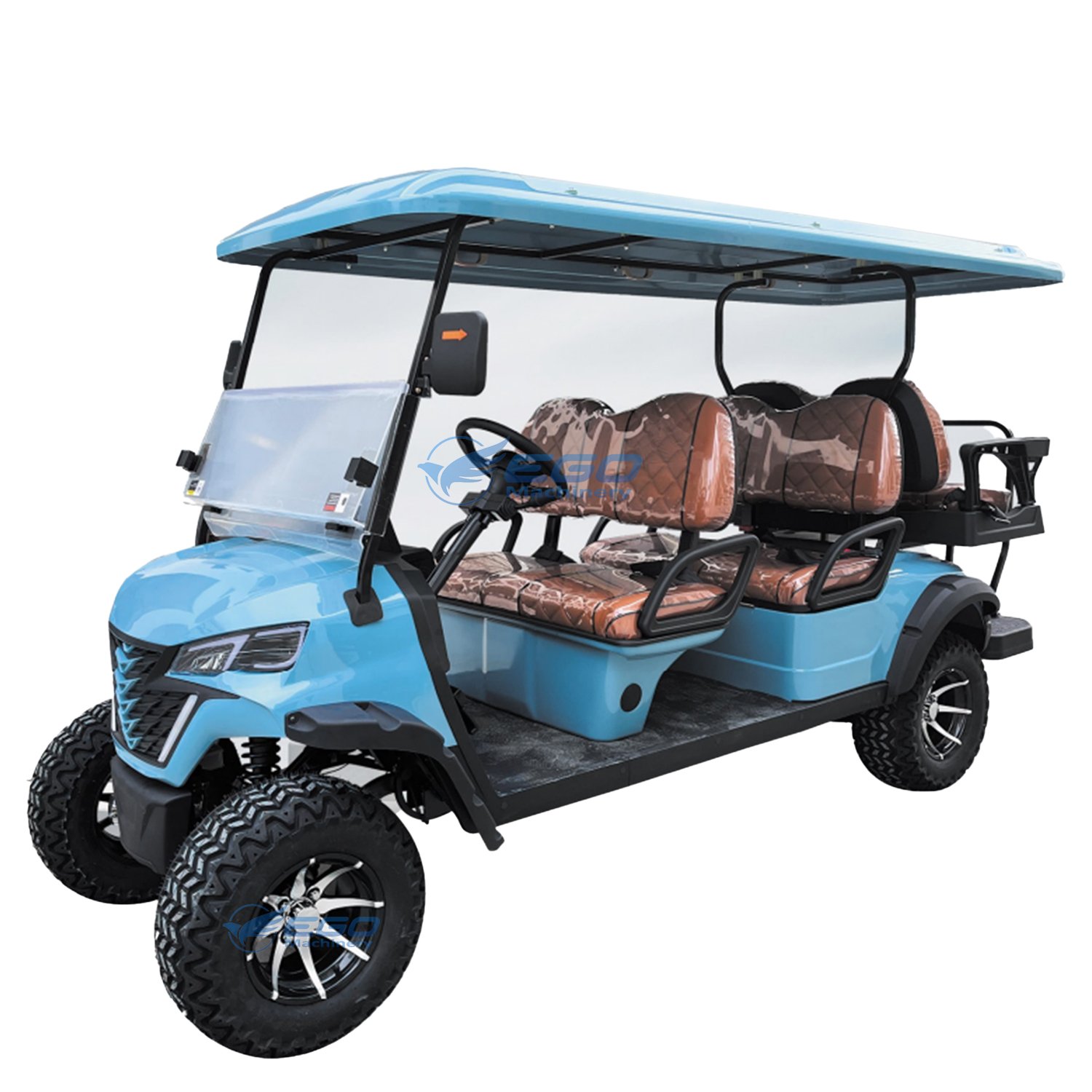 New Fast Shipping Wholesale Electric Golf Cart Customized Color 60V 72V 48V Golf Buggy Beach Go Kart 4 Seater Golf Cart