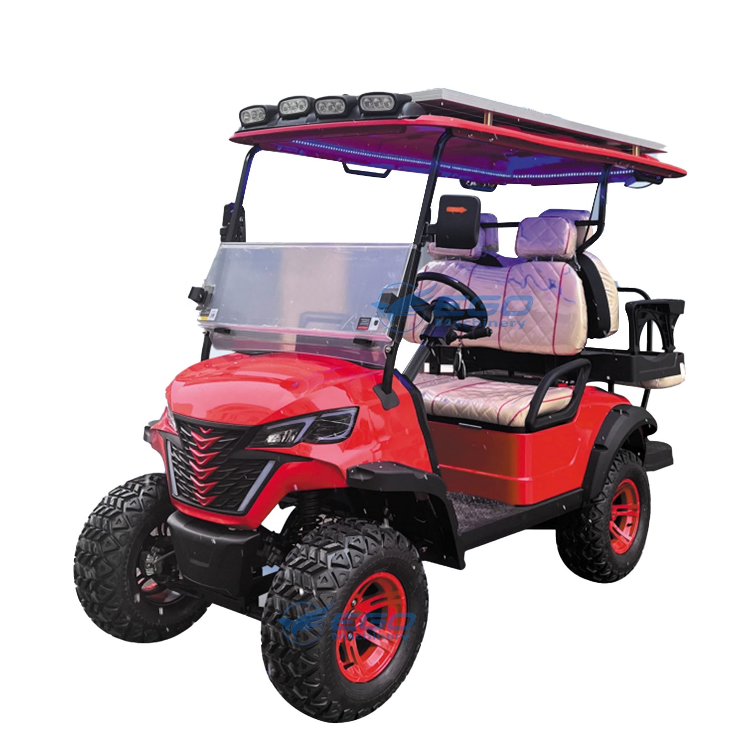 New Fast Shipping Wholesale Electric Golf Cart Customized Color 60V 72V 48V Golf Buggy Beach Go Kart 4 Seater Golf Cart