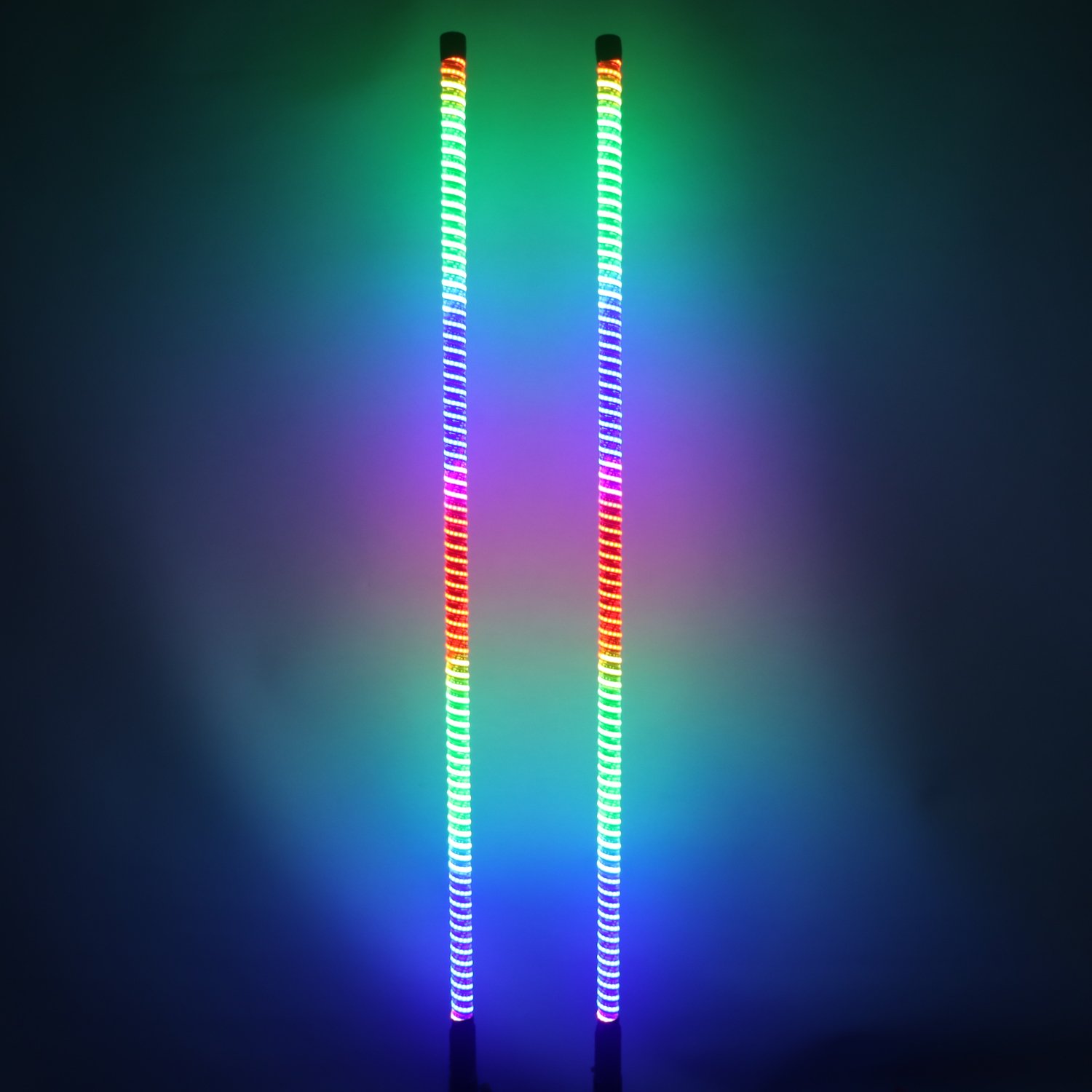 Smooth Illumination Cob LED Whip Lights RGB LED Light Whips for Buggy Car Light