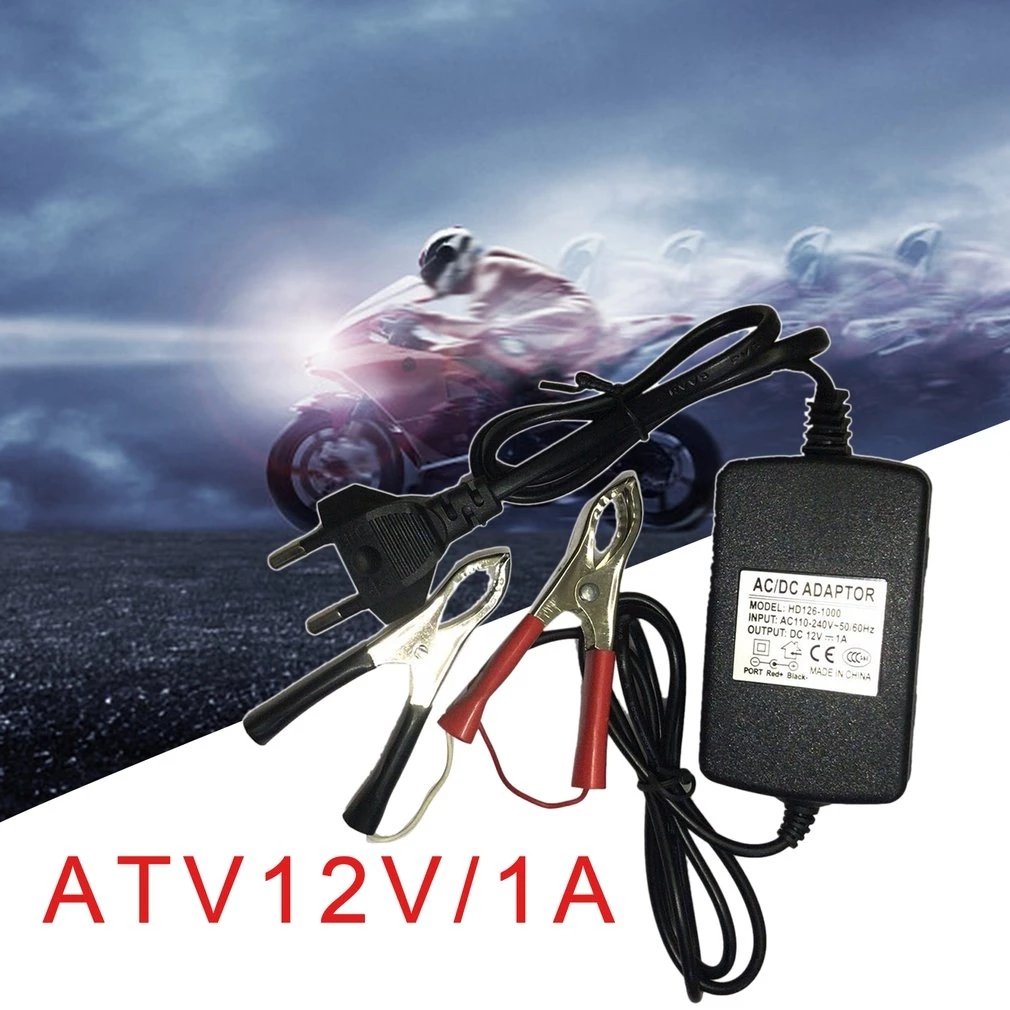 Auto Car Motorcycle ATV DC 12V/1A 15W Smart Fast Universal Portable Multi-mode Battery Charger