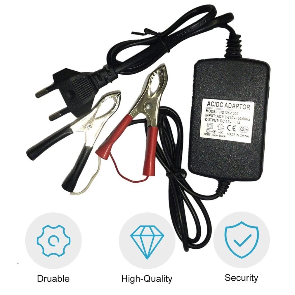 Auto Car Motorcycle ATV DC 12V/1A 15W Smart Fast Universal Portable Multi-mode Battery Charger