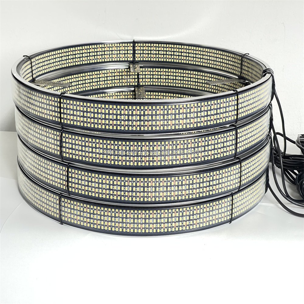 KingShowstar 10-Row High Ultra Intensity Wheel Lights for Truck ATV Car-12V Voltage