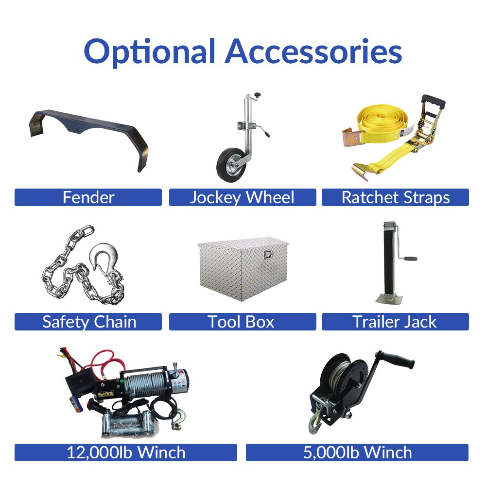 Hydraulic Car Trailer Lift Kit Steel and Aluminium Semi-Trailer for Cars ATVs Trucks