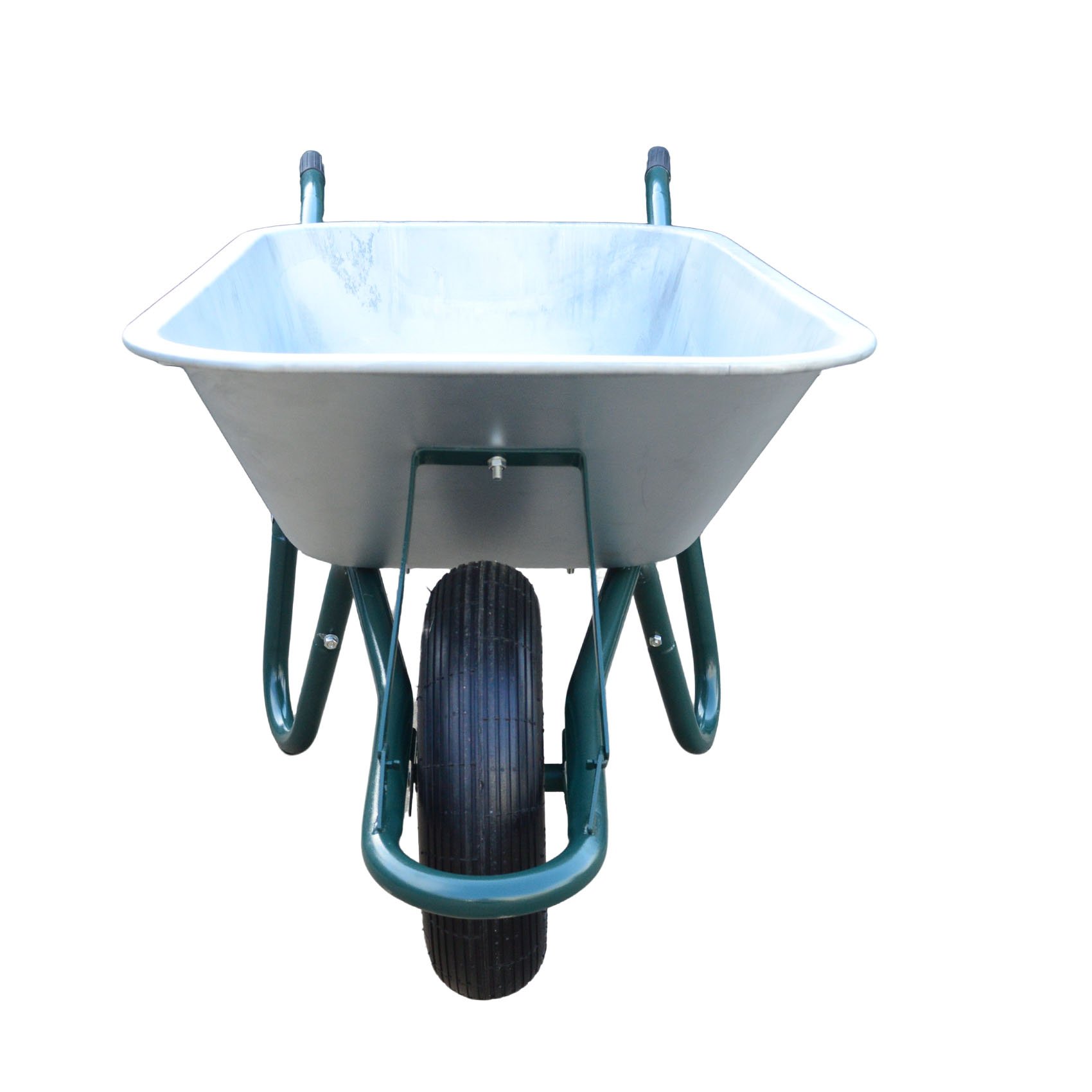 Outdoor 160L/200L Function Double Wheels Galvanized Steel Home Garden Cart Commercial Wheel Barrow Wheelbarrow