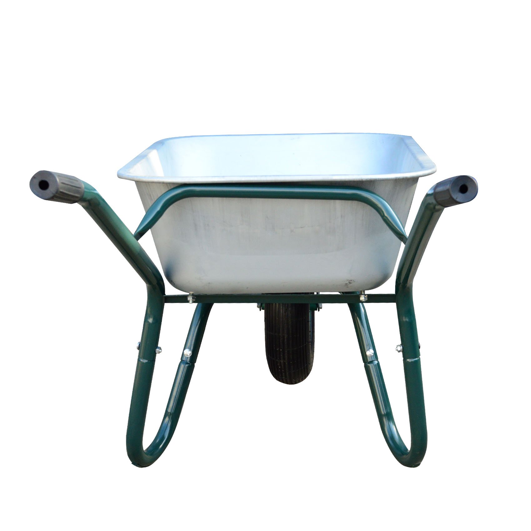Outdoor 160L/200L Function Double Wheels Galvanized Steel Home Garden Cart Commercial Wheel Barrow Wheelbarrow