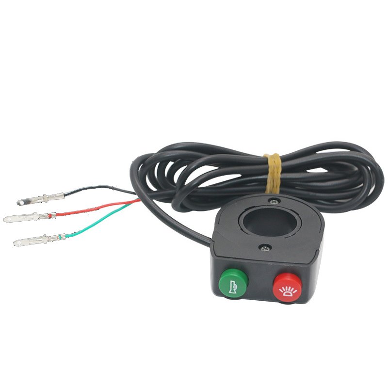 Two Functions Switch Light Button Horn Button for Electric Motorcycles Electric ATV Go Kart