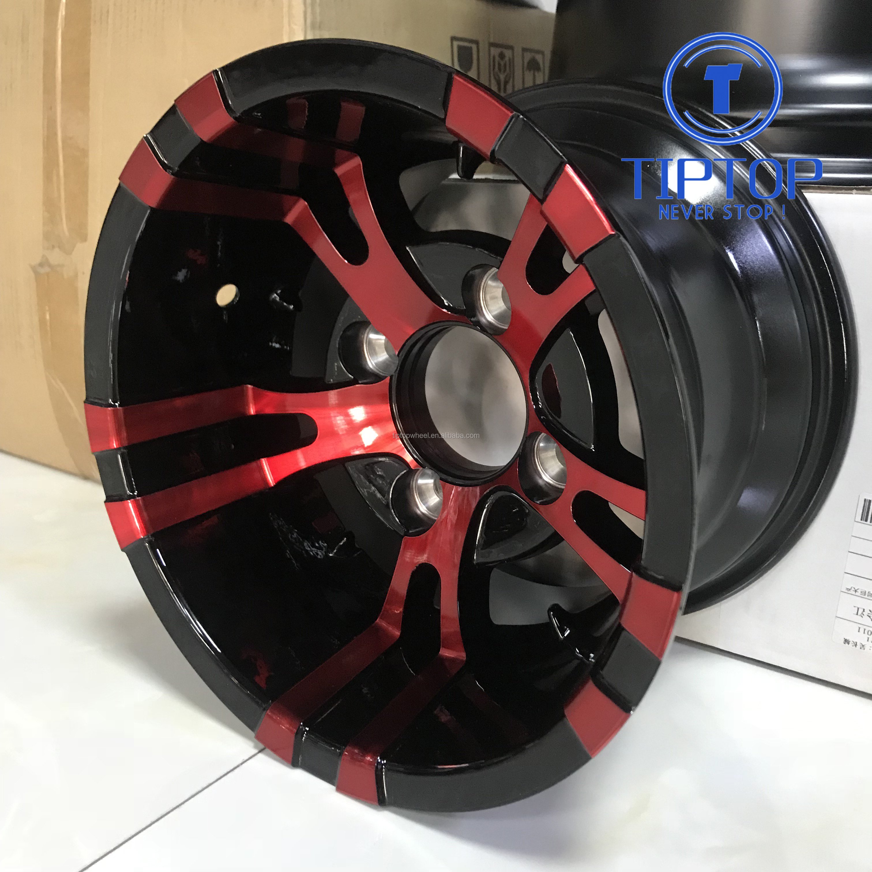 ATV UTV New Rims VIA JWL Car Wheels Atv 12x7.0 Car Tires Wheels 4x106.1 ET-25mm 10-15 Inch