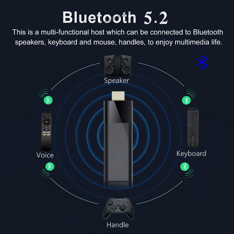 2024 Q6 H313 2GB RAM 16GB ROM Stick Tv 4k Best Android 10 Voice Remote Control Fire Tv Stick 4k Smart Tv Android Box Set-Top Box