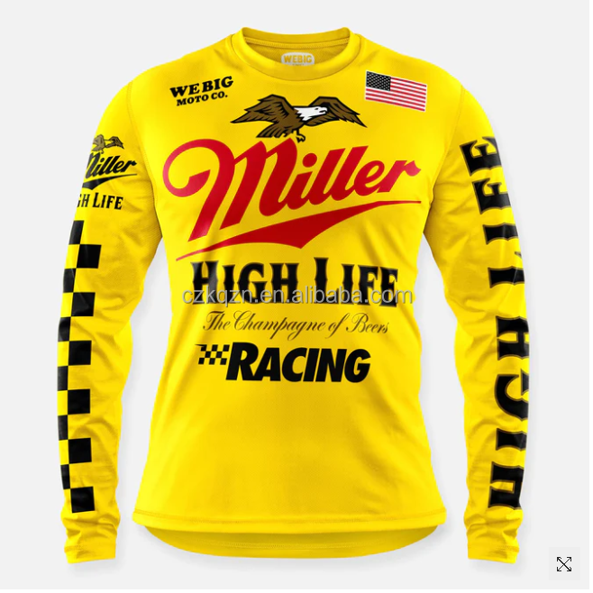 Customized NEW 2024 Jersey Motocross Cycling Off Road Dirt Bike Riding ATV MTB DH Racing Long Sleeve Shirt Motorcycle