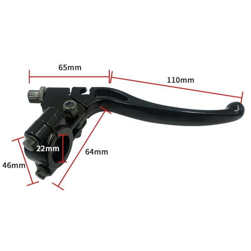 High Quality 22mm Black Left Right Hand Clutch Brake Lever for ATV Bike 110/125/150/250CC Clutch and Brake Lever ATV
