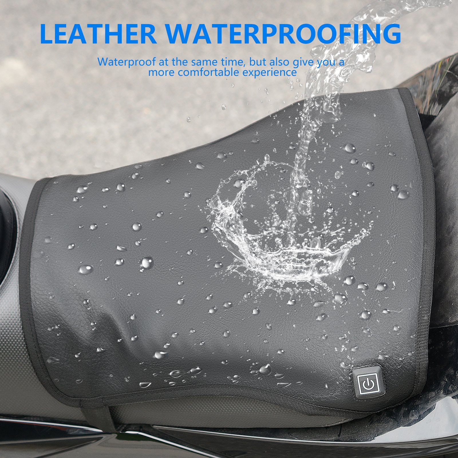 Waterproof ATV 12v Heated Seat Cushion Heater Control Switch Heated Seats for Motorcycle
