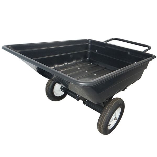 Black Color 200kg Heavy Duty Plastic ATV Dump Trailer Cart