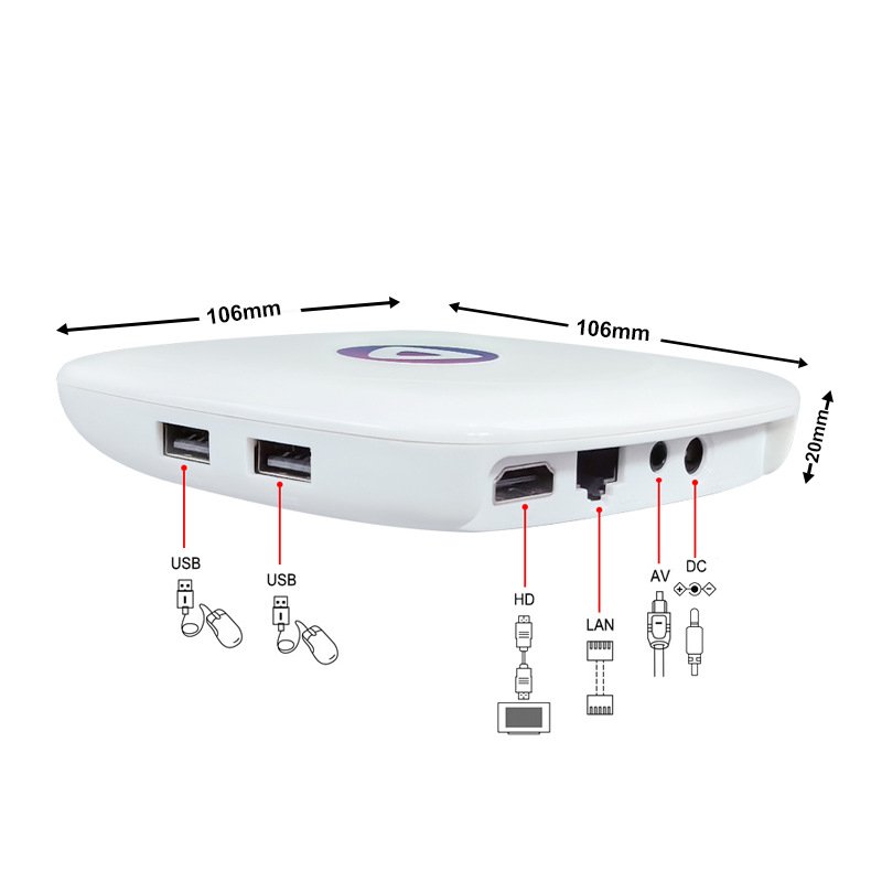 2024 New Foreign Trade ATV Android 9.0S905 Quad Core 4K Resolution Smart Set-Top Box Dual WiFi 5G BT Network Rockchip TV EU/US