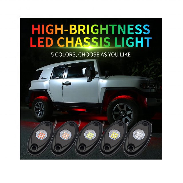 9W LED Rock Lights Kit LED IP67 Waterproof Chassis Light for Car Truck ATV SUV Off-road Boat Ambient Light Luz De Ambiente
