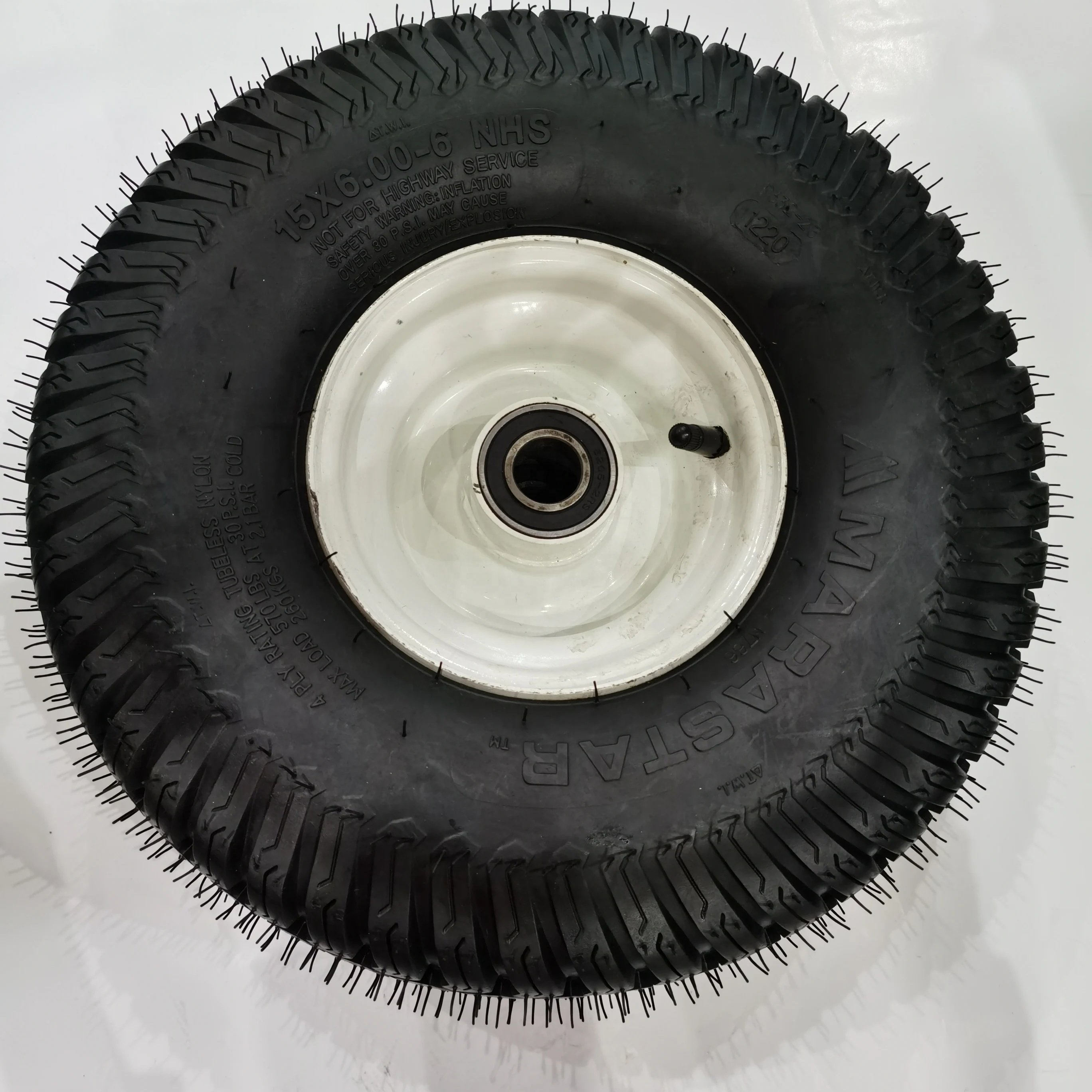 15x6.00-6 Inch Rubber Pneumatic Inflatable Wheel Pneumatic Rubber Tire Lawn Mower Wheel