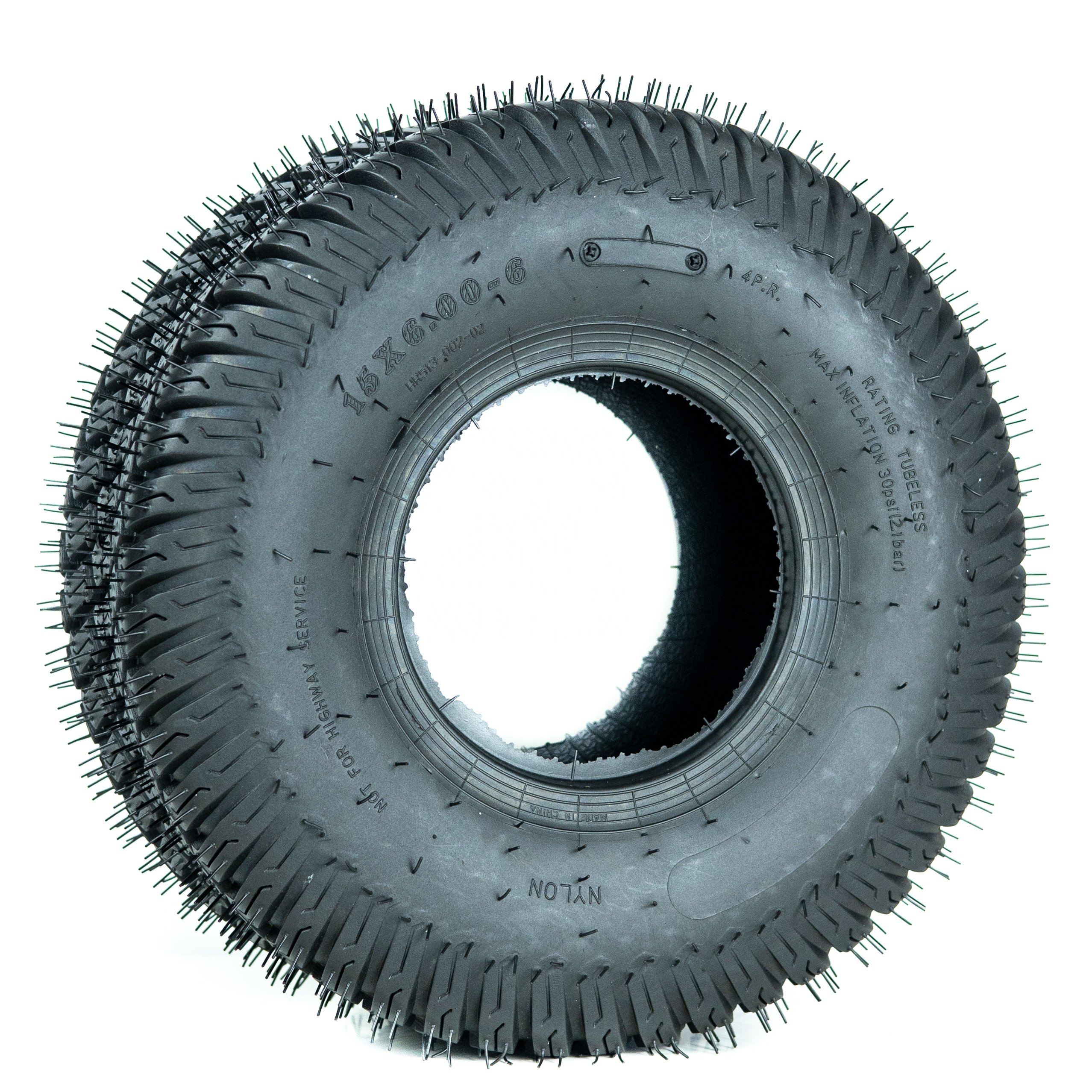 15x6.00-6 Inch Rubber Pneumatic Inflatable Wheel Pneumatic Rubber Tire Lawn Mower Wheel