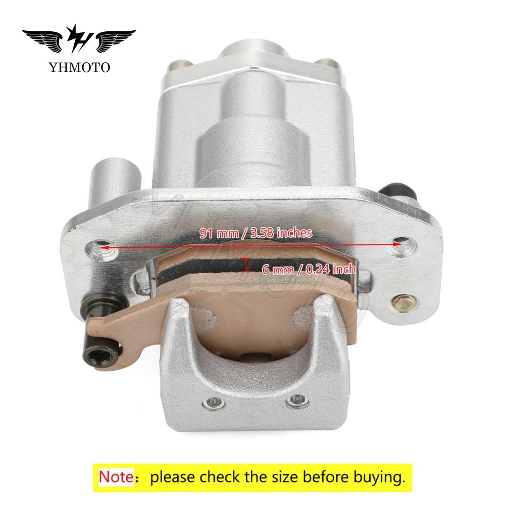 Motorcycle ATV Parts All-Terrain Vehicle 91mm Disc Rear Brake Bump Caliper For Yamaha RAPTOR 700 700R YFM700 2006-2012