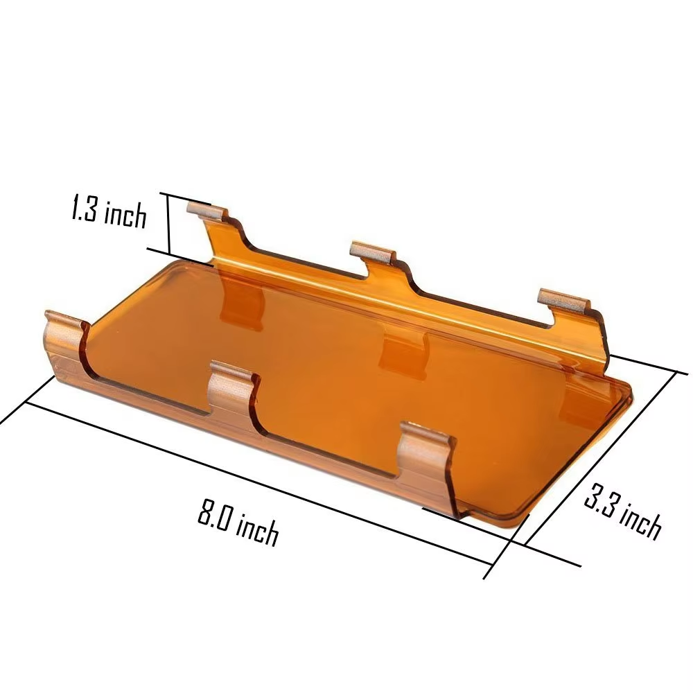 AlcantaLED LED Work Light Bar Dust Proof Protective Covers Amber Clear Black Red White Color for 3" 4" 7" 12" 20" 22" 32" 42" 52