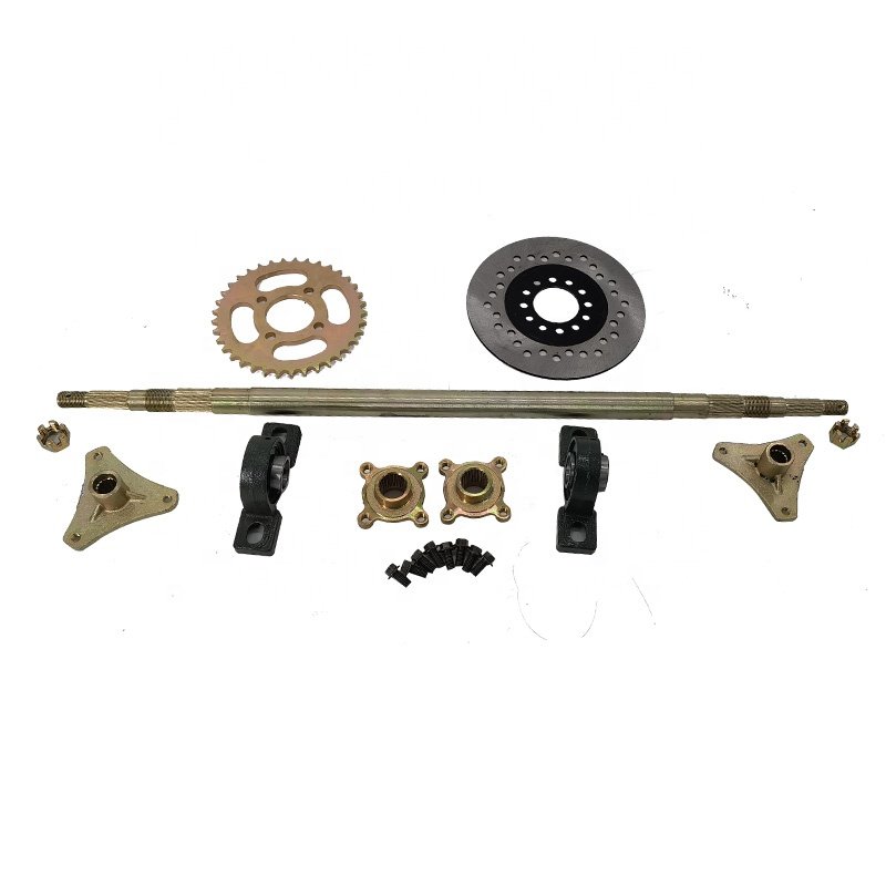 1000mm 850mm Complete Go Karts Rear Axle Complete with Foot Lever Hydraulic Disc Brake Kit for Karting ATV Quad Dirt Bike Parts