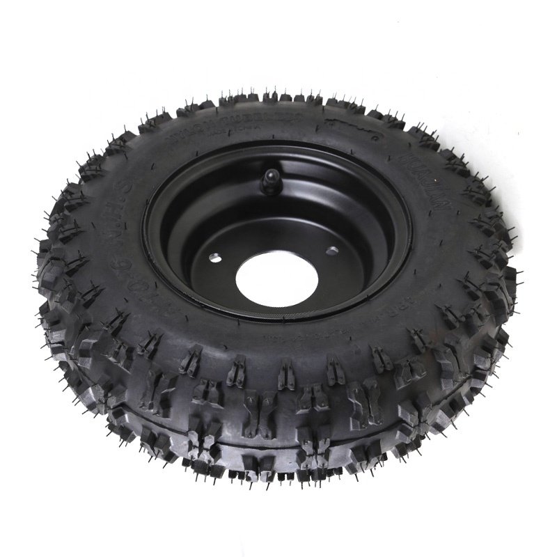 Size 4.10-6 Tire Tubeless With Hub Wheel Rims Suitable for Small Kart Atv Four-wheel Mower, Snow Blower